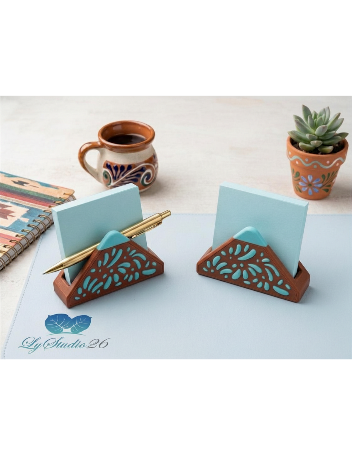 Talavera Sticky Note Holder