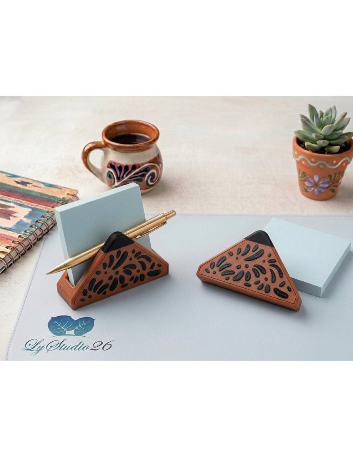 Talavera Sticky Note Holder
