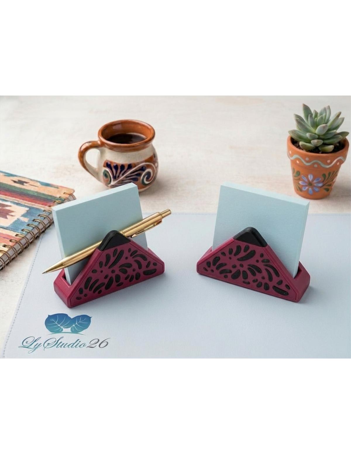 Talavera Sticky Note Holder
