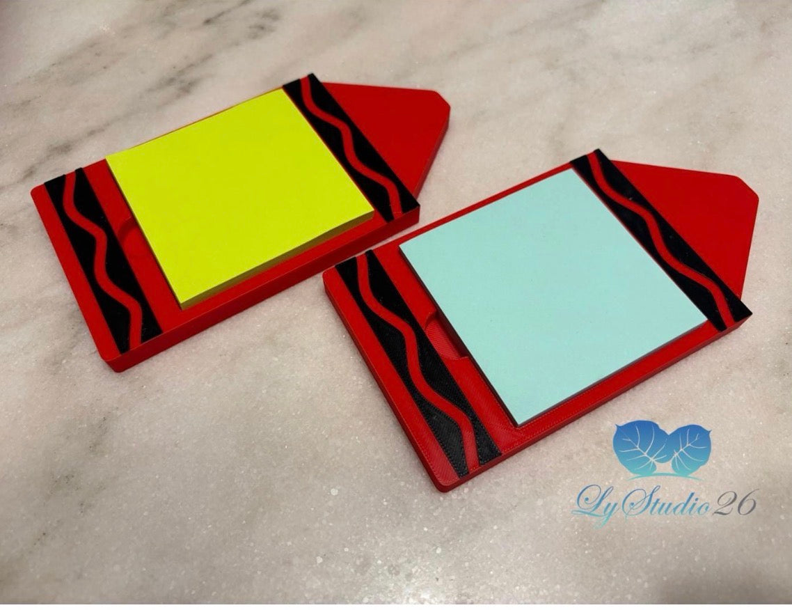 Crayon Sticky Note Holder